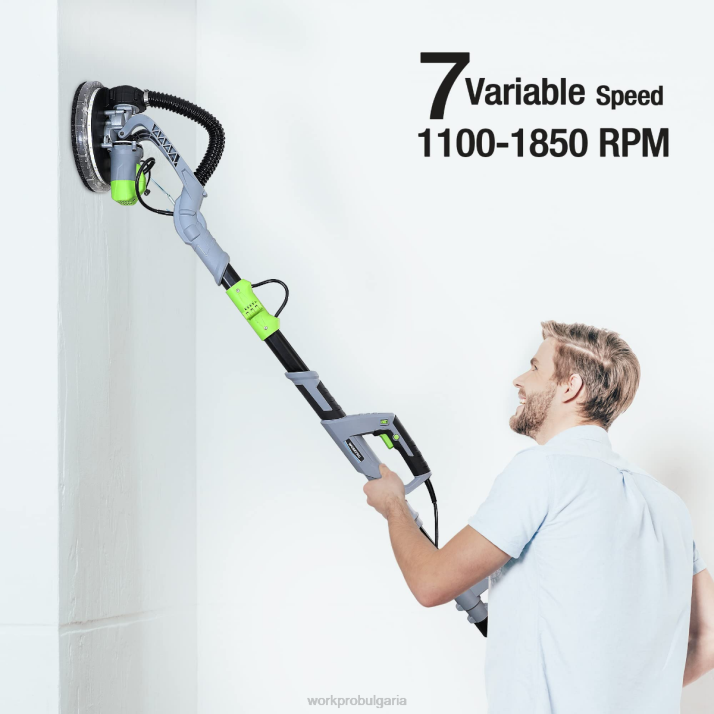 Електрическа шлайфмашина за гипсокартон 720 W с вакуум L4XH228 morden WORKPRO инструмент