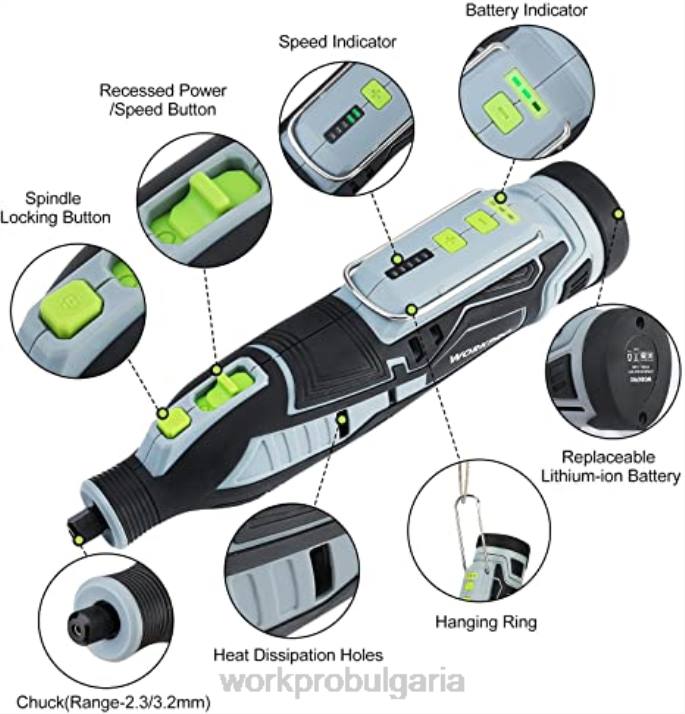 12v акумулаторен комплект въртящи се инструменти & Комплект аксесоари за въртящи се инструменти от 276 части & Комплект скоби от 8 части & Комплект пистолет за телбод 4 в 1 L4XH317 morden WORKPRO инст