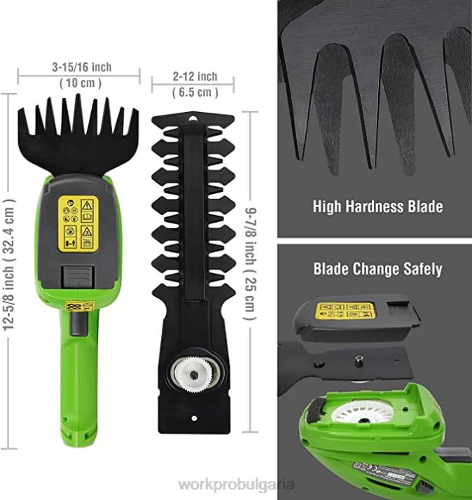 20v акумулаторна ножица за жив плет & 2 в 1 ръчна ножица за жив плет & ножици за подрязване от 2 части и градински наколенки L4XH320 morden WORKPRO инструмент