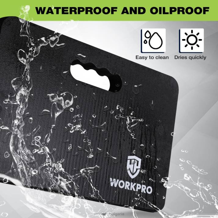 подложка за колене от изключително дебела пяна, 17,5 x 11 x 1,5 L4XH277 черен WORKPRO инструмент
