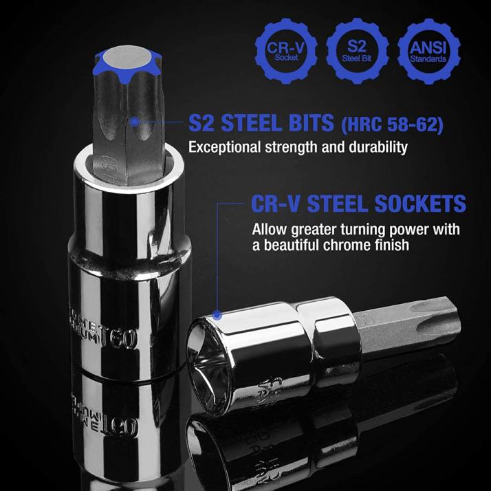 13 бр. Torx комплект накрайници (само за ръчна употреба) L4XH127 morden WORKPRO инструмент