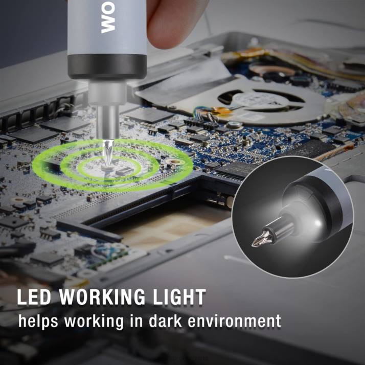 Електрическа отвертка 4v, комплект акумулаторни акумулаторни винтоверти с led светлина L4XH232 полезен WORKPRO инструмент
