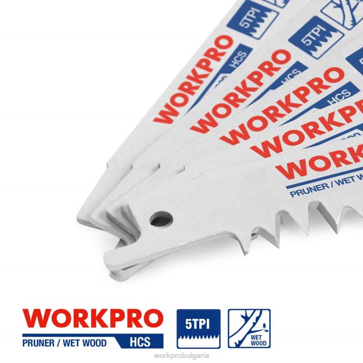 5 бр. 9-инчов комплект саблен трион за кастрене на дърво L4XH208 полезно WORKPRO инструмент