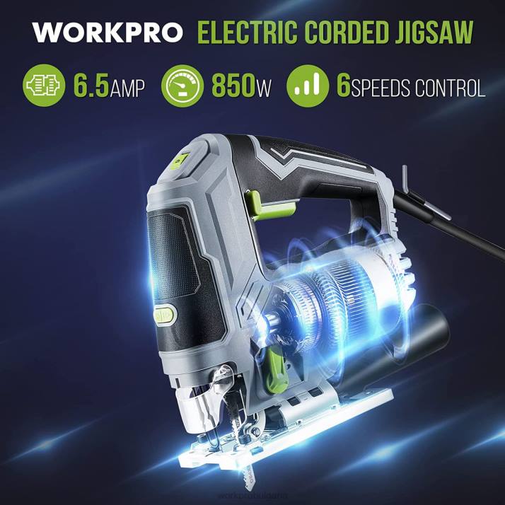прободен трион, 6,5 ампера 850 W кабел електрически прободен трион комплект инструменти L4XH241 morden WORKPRO инструмент
