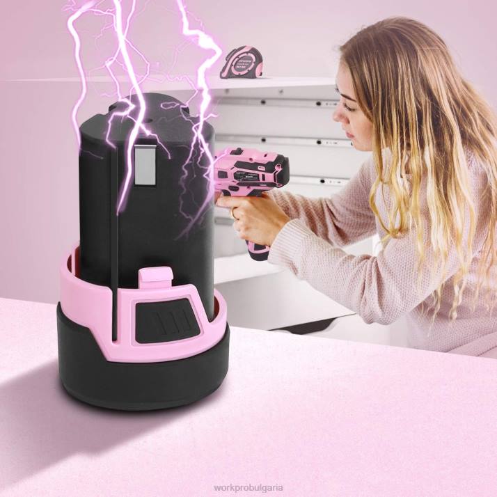 12v литиево-йонна резервна батерия за 12v акумулаторна бормашина L4XH223 розово WORKPRO инструмент